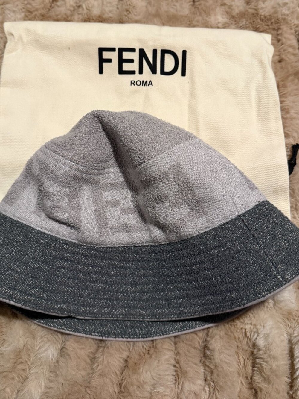 Fendi Terry Cloth Bucket Hat
